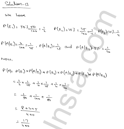 RD Sharma Class 12 Solutions Chapter 31 Probability Ex 31.6 1.15