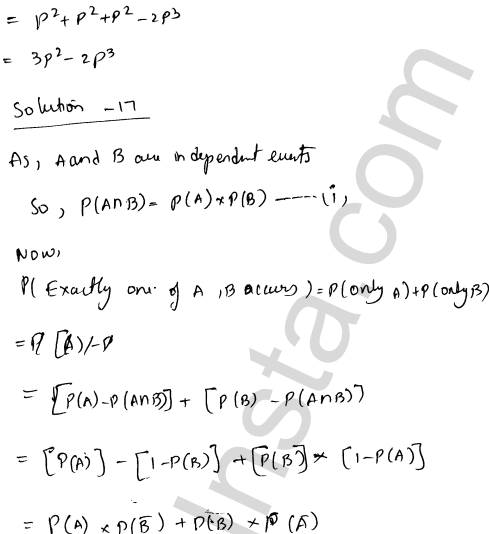 RD Sharma Class 12 Solutions Chapter 31 Probability VSAQ 1.7