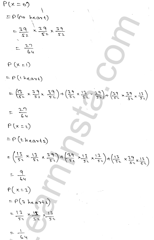 RD Sharma Class 12 Solutions Chapter 32 Mean and variance of a random variable Ex 32.1 1.32