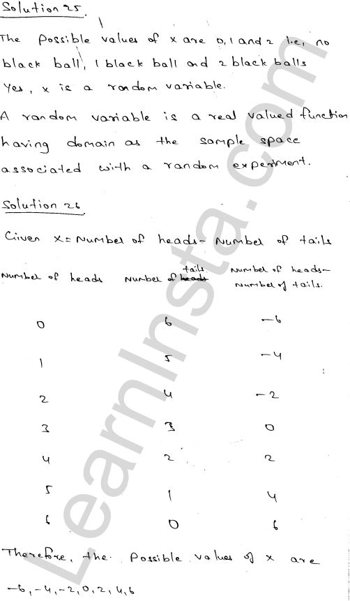 RD Sharma Class 12 Solutions Chapter 32 Mean and variance of a random variable Ex 32.1 1.37