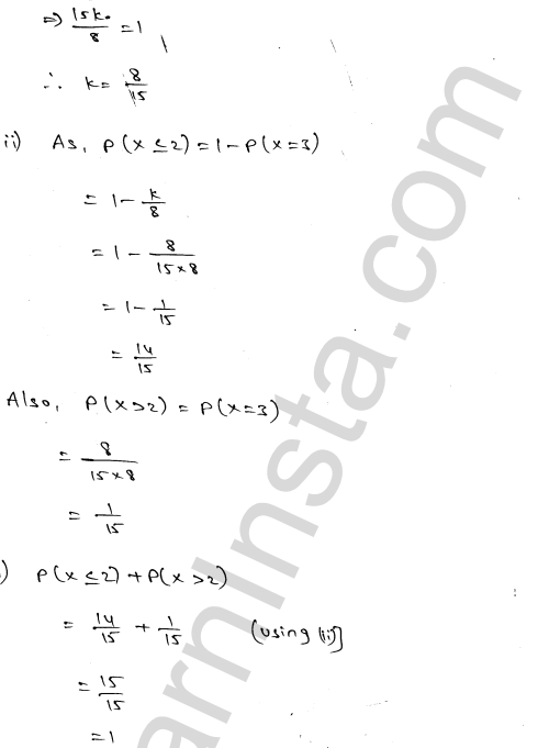 RD Sharma Class 12 Solutions Chapter 32 Mean and variance of a random variable Ex 32.1 1.41