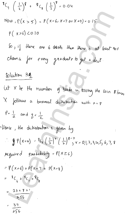 RD Sharma Class 12 Solutions Chapter 33 Binomial Distribution Ex 33.1 1.22