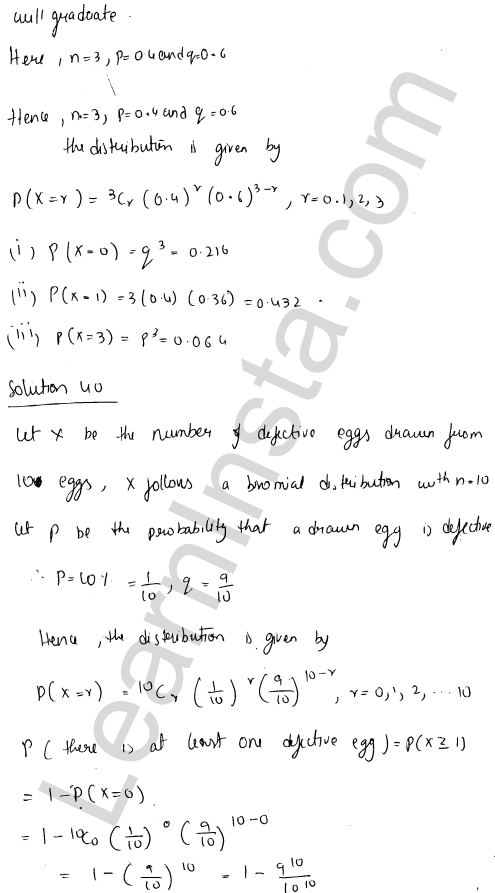 RD Sharma Class 12 Solutions Chapter 33 Binomial Distribution Ex 33.1 1.29