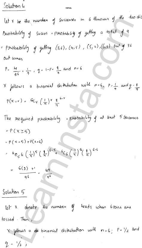 RD Sharma Class 12 Solutions Chapter 33 Binomial Distribution Ex 33.1 1.3