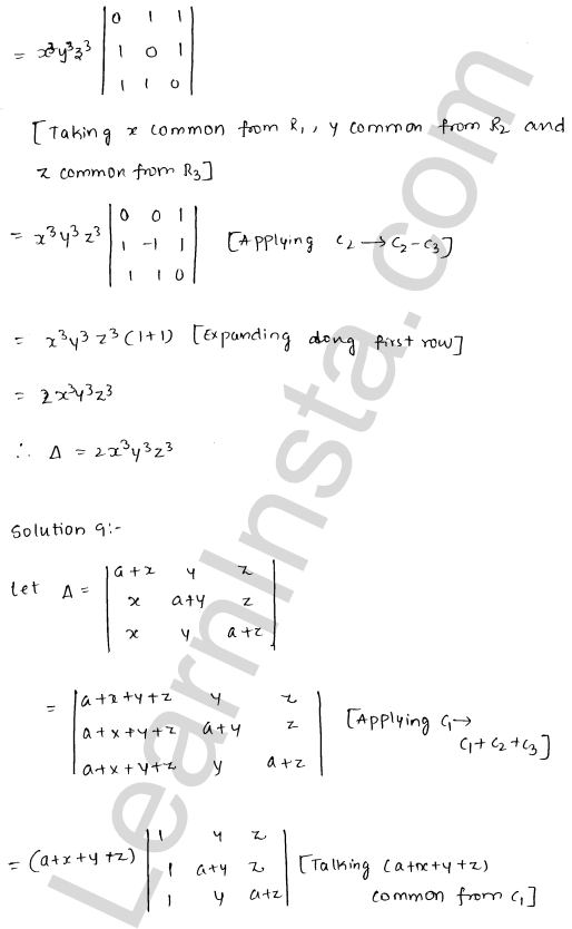 RD Sharma Class 12 Solutions Chapter 6 Determinants Ex 6.2 1.20