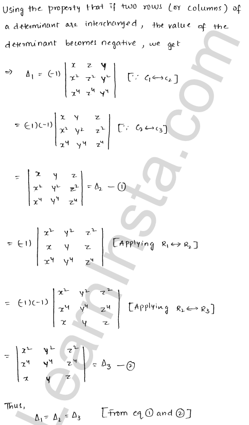 RD Sharma Class 12 Solutions Chapter 6 Determinants Ex 6.2 1.29