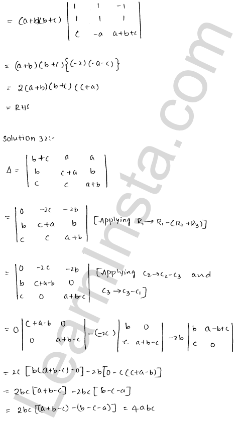 RD Sharma Class 12 Solutions Chapter 6 Determinants Ex 6.2 1.45