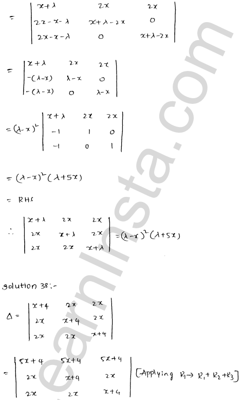 RD Sharma Class 12 Solutions Chapter 6 Determinants Ex 6.2 1.50