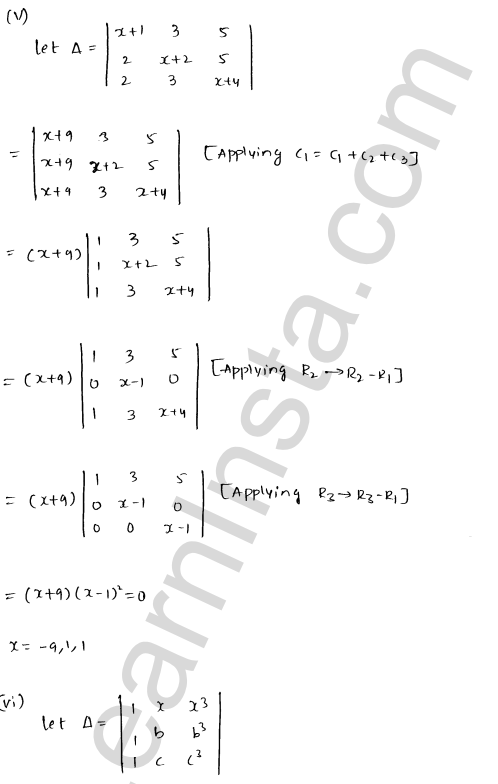RD Sharma Class 12 Solutions Chapter 6 Determinants Ex 6.2 1.66