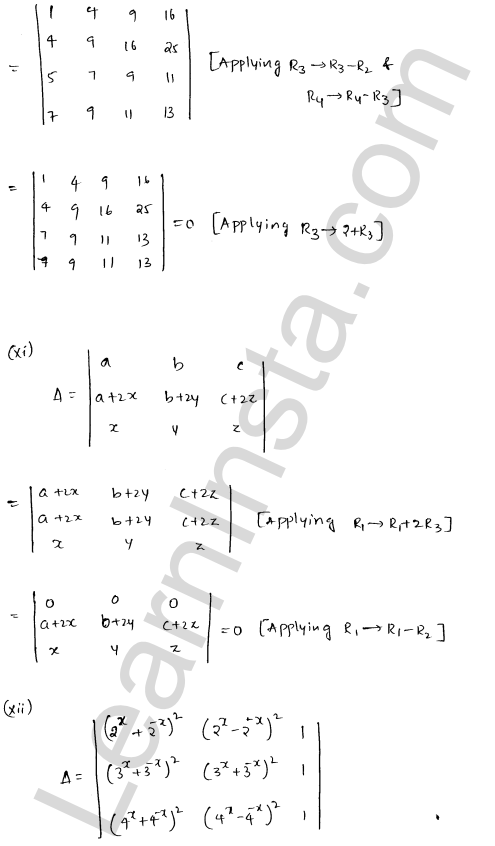 RD Sharma Class 12 Solutions Chapter 6 Determinants Ex 6.2 1.9