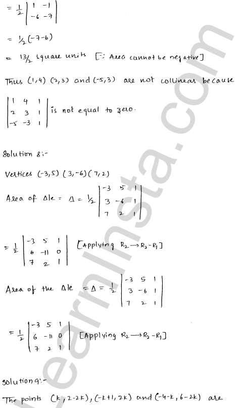 RD Sharma Class 12 Solutions Chapter 6 Determinants Ex 6.3 1.9