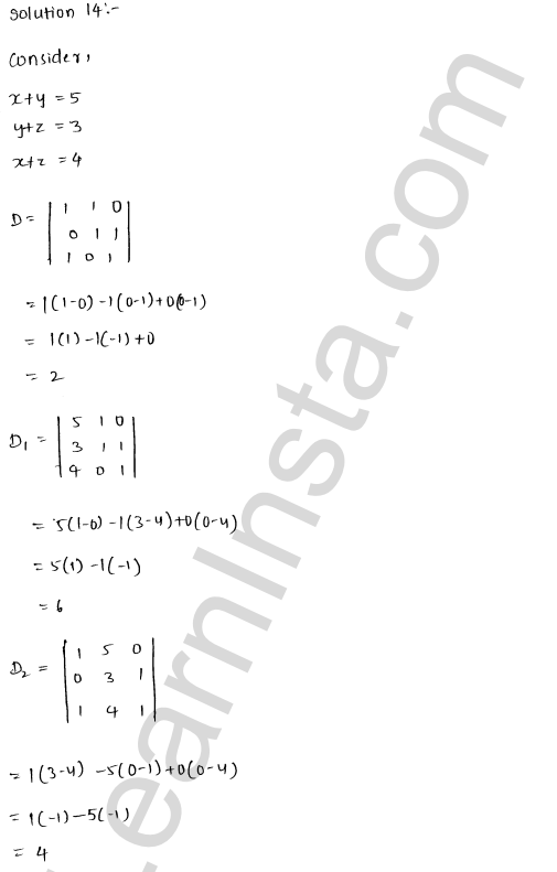 RD Sharma Class 12 Solutions Chapter 6 Determinants Ex 6.4 1.11
