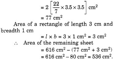 NCERT Solutions for Class 7 Maths Chapter 11 Perimeter and Area Ex 11.3 12