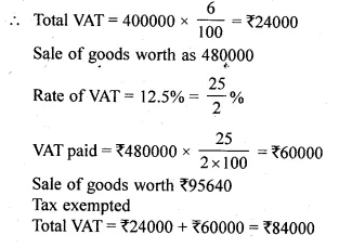 ML Aggarwal Class 10 Solutions for ICSE Maths Chapter 1 Value Added Tax Ex 1 Q14.1