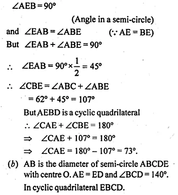 ML Aggarwal Class 10 Solutions for ICSE Maths Chapter 15 Circles Chapter Test Q2.4