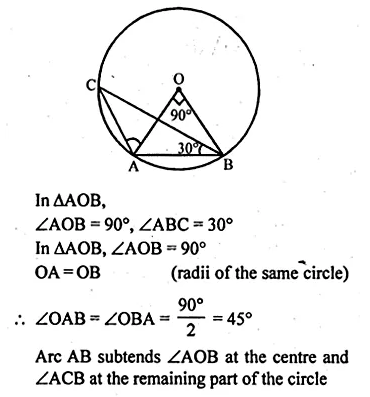 ML Aggarwal Class 10 Solutions for ICSE Maths Chapter 15 Circles MCQS Q7.2