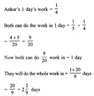 RD Sharma Class 8 Solutions Chapter 11 Time and Work Ex 11.1 1