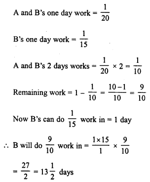 RD Sharma Class 8 Solutions Chapter 11 Time and Work Ex 11.1 13