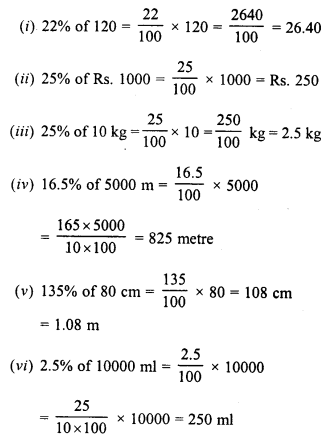 RD Sharma Class 8 Solutions Chapter 12 Percentage Ex 12.2 1