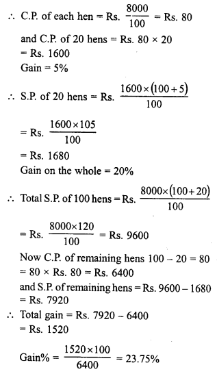 RD Sharma Class 8 Solutions Chapter 13 Profits, Loss, Discount and Value Added Tax (VAT) Ex 13.1 30