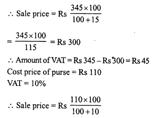 RD Sharma Class 8 Solutions Chapter 13 Profits, Loss, Discount and Value Added Tax (VAT) Ex 13.3 19