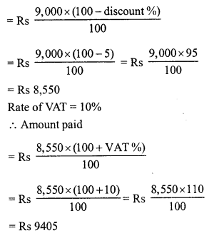 RD Sharma Class 8 Solutions Chapter 13 Profits, Loss, Discount and Value Added Tax (VAT) Ex 13.3 22