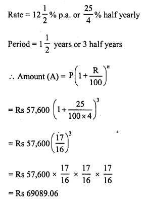 RD Sharma Class 8 Solutions Chapter 14 Compound Interest Ex 14.2 16