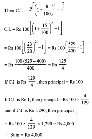 RD Sharma Class 8 Solutions Chapter 14 Compound Interest Ex 14.3 10
