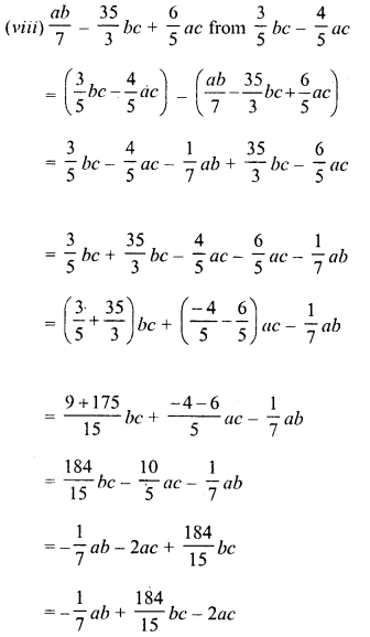 RD Sharma Class 8 Solutions Chapter 6 Algebraic Expressions and Identities Ex 6.2 11