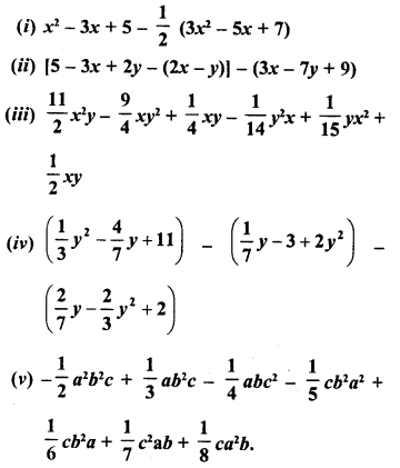 RD Sharma Class 8 Solutions Chapter 6 Algebraic Expressions and Identities Ex 6.2 20
