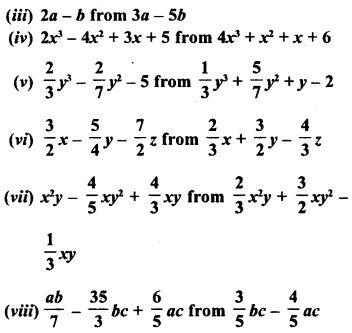 RD Sharma Class 8 Solutions Chapter 6 Algebraic Expressions and Identities Ex 6.2 7