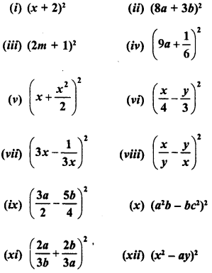 RD Sharma Class 8 Solutions Chapter 6 Algebraic Expressions and Identities Ex 6.6 1