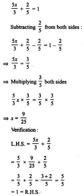 RD Sharma Class 8 Solutions Chapter 9 Linear Equations in One Variable Ex 9.1 4