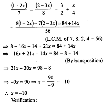 RD Sharma Class 8 Solutions Chapter 9 Linear Equations in One Variable Ex 9.2 24