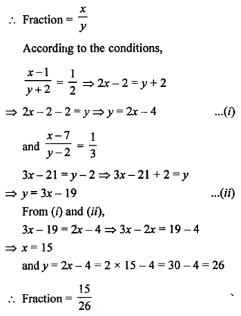 RS Aggarwal Class 10 Solutions Chapter 3 Linear equations in two variables MCQS 26