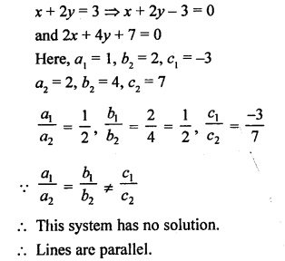 RS Aggarwal Class 10 Solutions Chapter 3 Linear equations in two variables Test Yourself 1