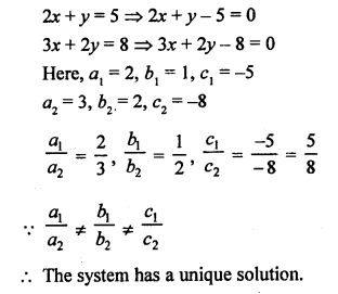 RS Aggarwal Class 10 Solutions Chapter 3 Linear equations in two variables Test Yourself 4