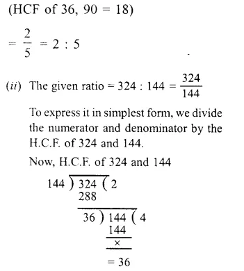 RS Aggarwal Class 6 Solutions Chapter 10 Ratio, Proportion and Unitary Method Ex 10A Q2.1