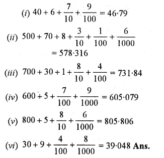 RS Aggarwal Class 6 Solutions Chapter 7 Decimals Ex 7A Q4.1