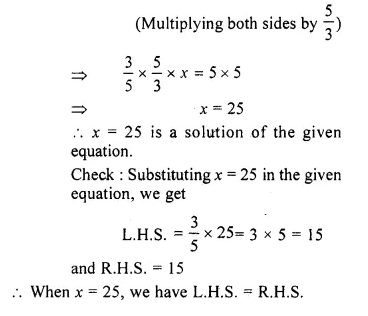 RS Aggarwal Class 6 Solutions Chapter 9 Linear Equations in One Variable Ex 9B Q8.1