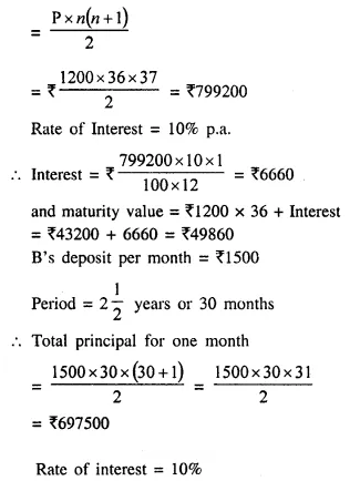 Selina Concise Mathematics Class 10 ICSE Solutions Chapter 2 Banking Ex 2A 3.1