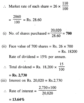 Selina Concise Mathematics Class 10 ICSE Solutions Chapter 3 Shares and Dividend Ex 3B 20.1