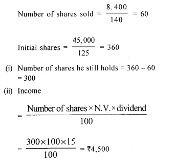 Selina Concise Mathematics Class 10 ICSE Solutions Chapter 3 Shares and Dividend Ex 3C 10.1