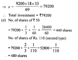 Selina Concise Mathematics Class 10 ICSE Solutions Chapter 3 Shares and Dividend Ex 3C 14.2