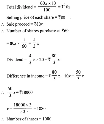 Selina Concise Mathematics Class 10 ICSE Solutions Chapter 3 Shares and Dividend Ex 3C 6.1