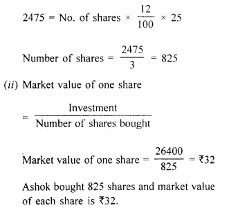 Selina Concise Mathematics Class 10 ICSE Solutions Chapter 3 Shares and Dividend Ex 3C 9.1