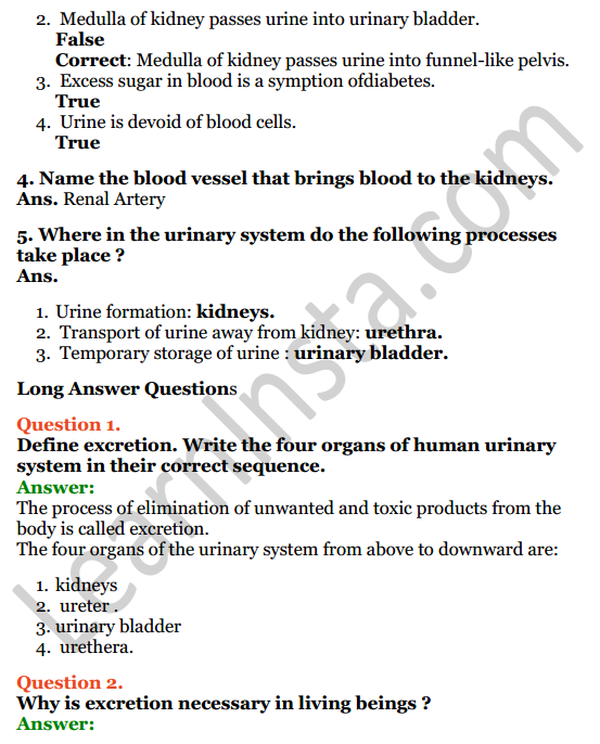 Selina Concise Biology Class 7 ICSE Solutions Chapter 5 Excretion in Humans 3