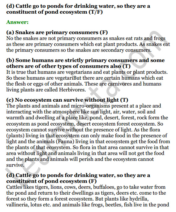 Selina Concise Biology Class 8 ICSE Solutions Chapter 4 Ecosystems 2