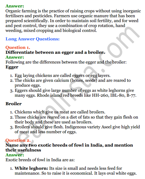 Selina Concise Biology Class 8 ICSE Solutions Chapter 9 Food Production 6