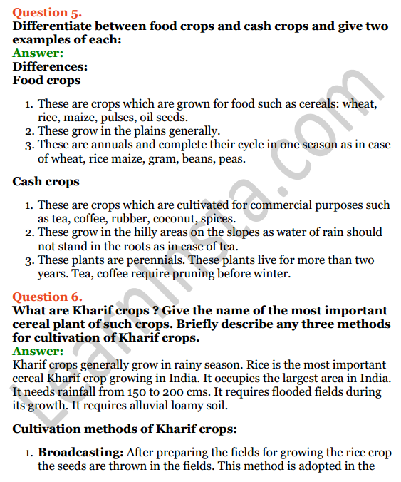 Selina Concise Biology Class 8 ICSE Solutions Chapter 9 Food Production 8